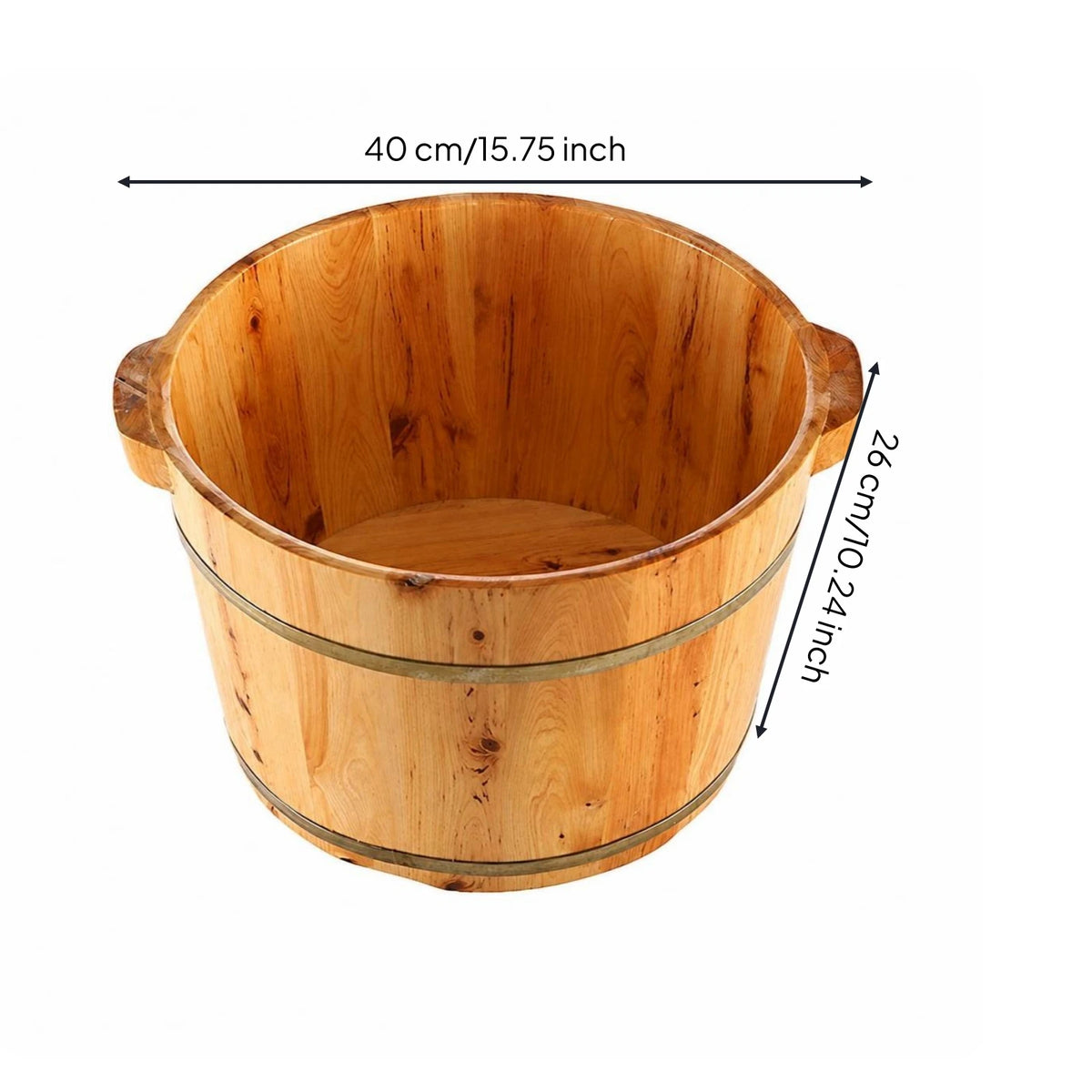 Foot Bath Basin Feet Soaking Tub Footbath Bucket Wooden Foot Bath Soak Foot Tub for Women Men Bathroom Soaking Feet Foot SPA