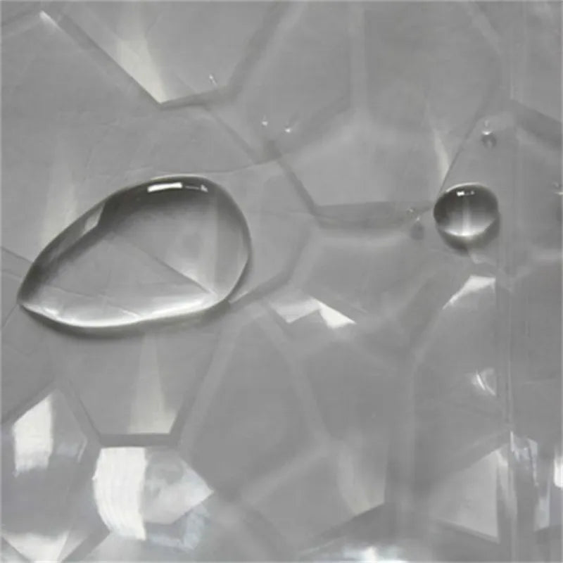 3D water cube shower curtain PEVA bathroom curtain hot sale waterproof mildew proof  girly bathroom set  shower curtain set