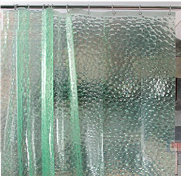 3D water cube shower curtain PEVA bathroom curtain hot sale waterproof mildew proof  girly bathroom set  shower curtain set