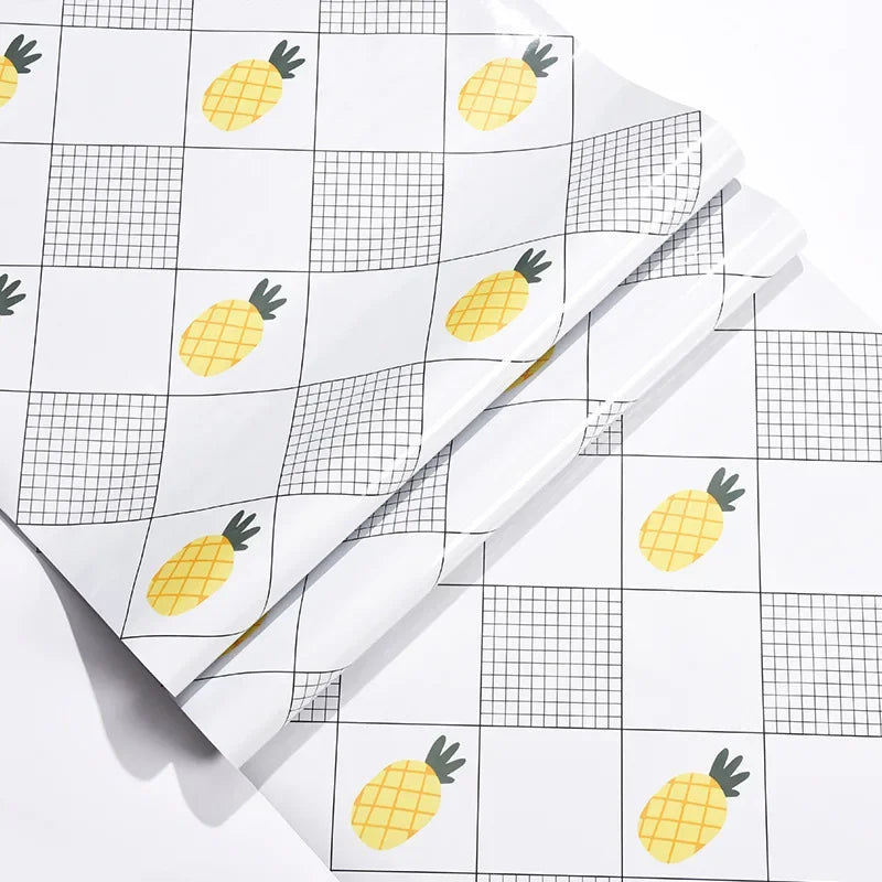 Kitchen Stove Oil-proof Sticker Waterproof High Temperature Resistant Wallpapers Kitchen Decoration Self Adhesive Contact Paper
