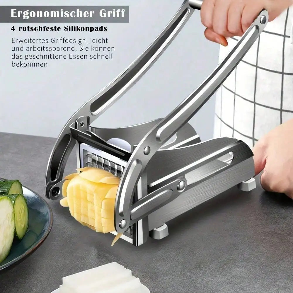 Vegetable Cutter, French Fry Cutter, Stainless Steel Fruit Cutter, French Fry Chopper, Potato Slicer, Vegetable Chopper, Onion Chopper, Food Chopper, Chopper For Potatoes, Carrots, Cucumbers, Kitchen Supplies, Kitchen Gadgets