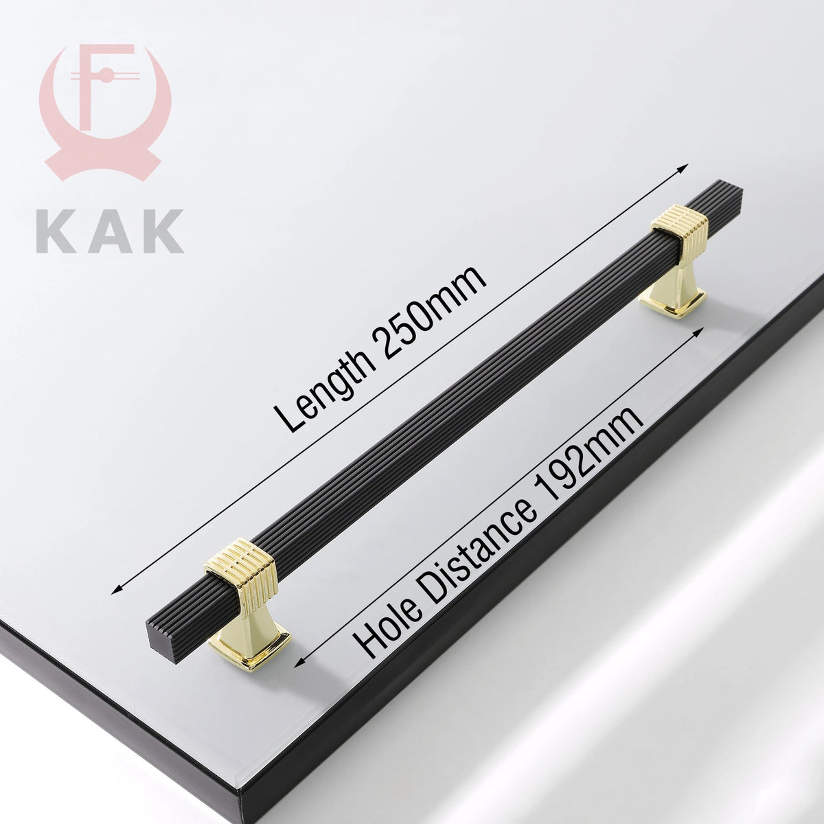 KAK Fashion Gold Kitchen Cabinet Knobs and Handles Zinc Alloy Black Long Furniture Handle Cupboard Door Pulls 1000mm Hardware