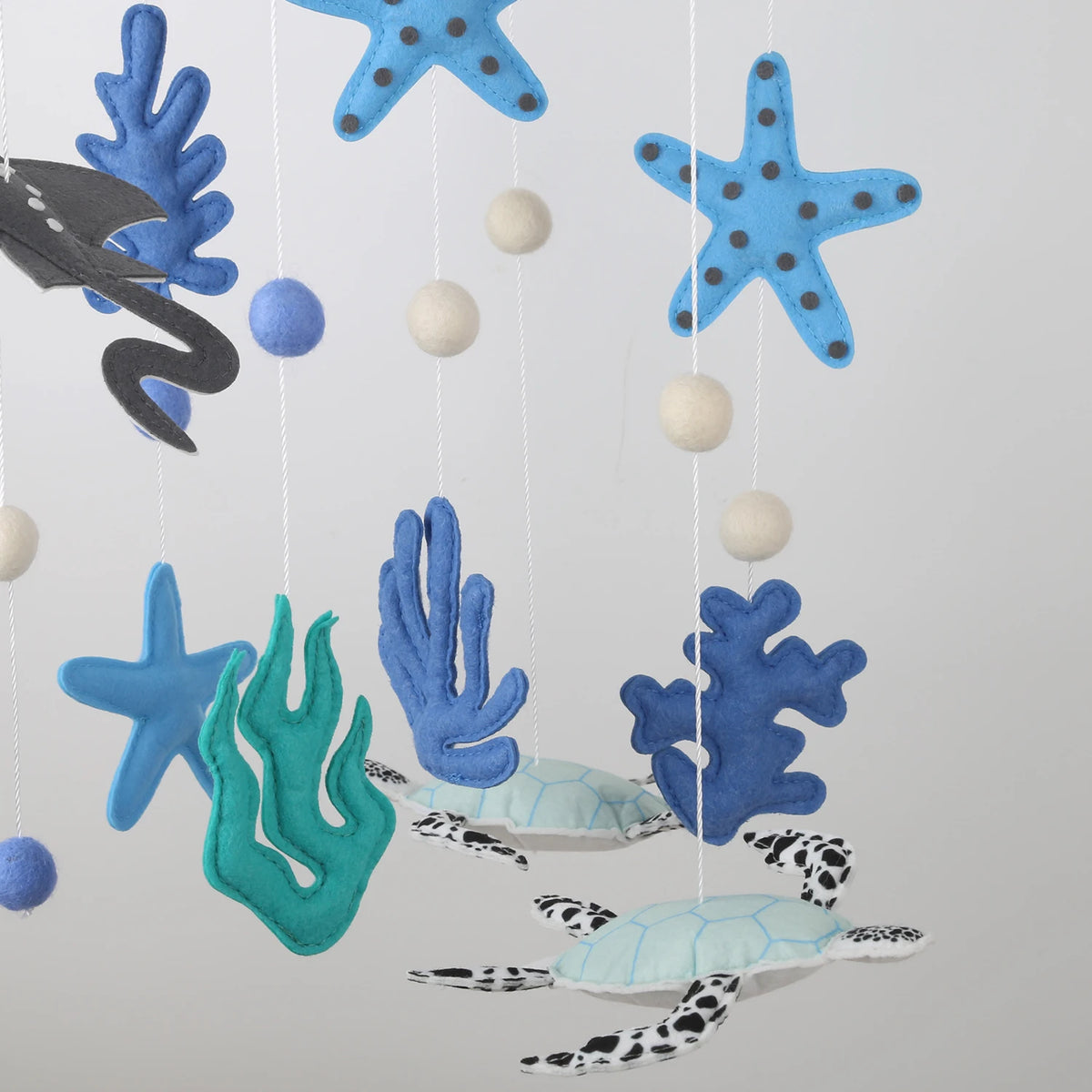 Handmade Under the Sea Baby Mobile Ocean Baby Crib Mobile Nursery Decor Starfish Turtle Corals