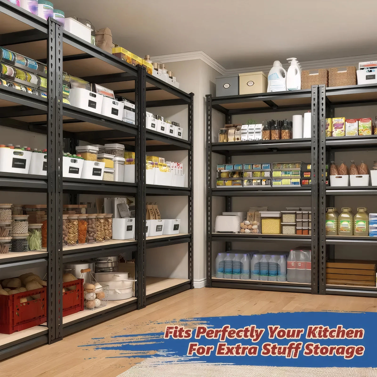 72"/60"H Garage Shelving Storage Shelves，2000LBS Capacity Heavy Duty Adjustable Storage Shelve For Closet