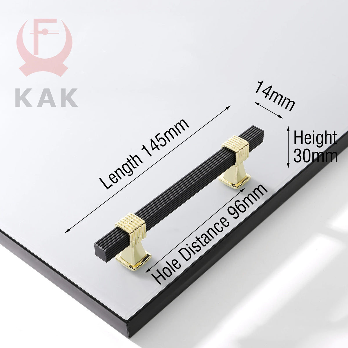 KAK Fashion Gold Kitchen Cabinet Knobs and Handles Zinc Alloy Black Long Furniture Handle Cupboard Door Pulls 1000mm Hardware