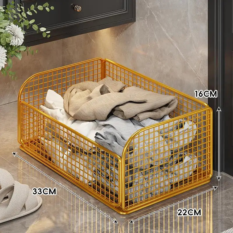 Bathroom Laundry Basket Multi-Functional Storage Rack with Wheels for Dirty Clothes Bath Towels under Sink Organizer