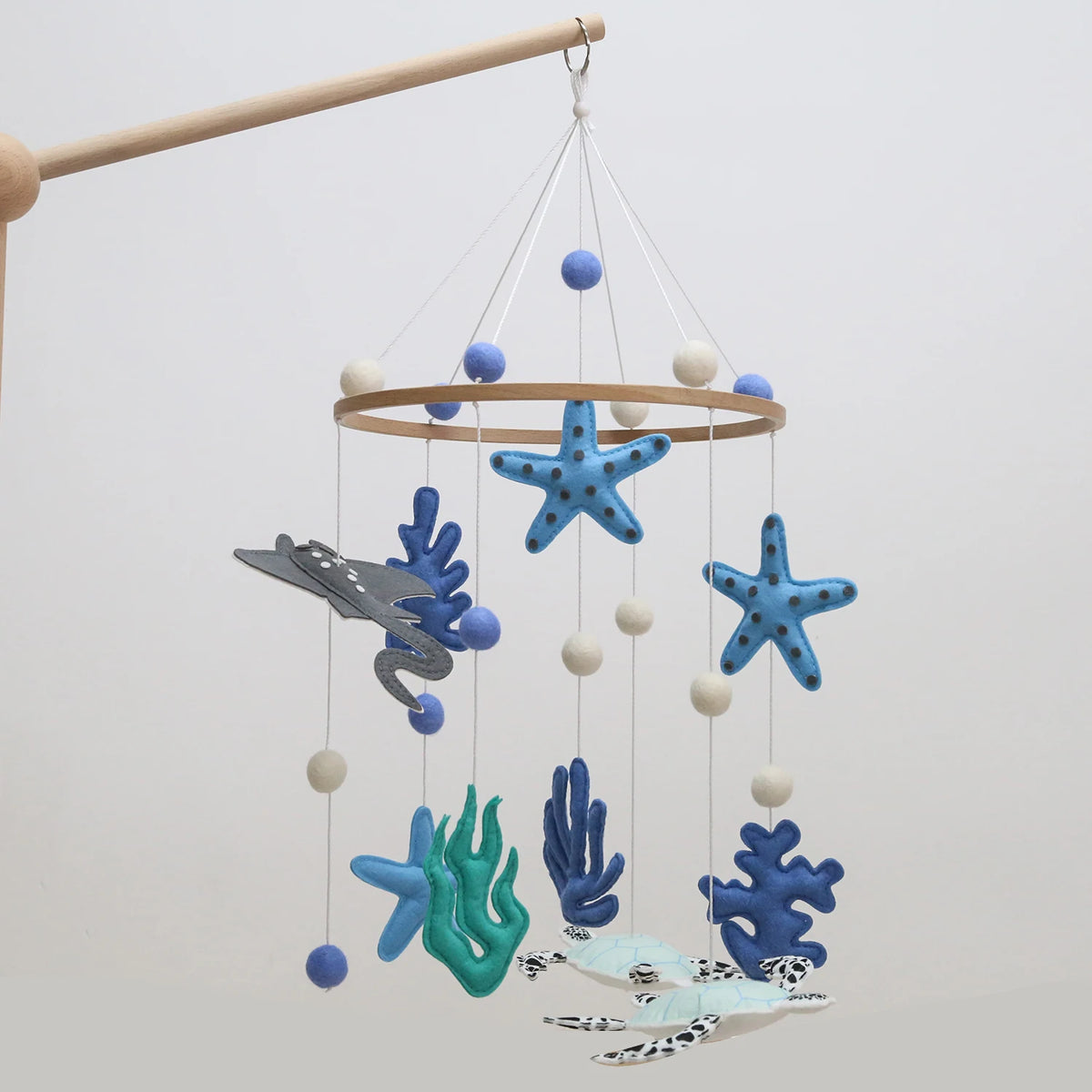Handmade Under the Sea Baby Mobile Ocean Baby Crib Mobile Nursery Decor Starfish Turtle Corals