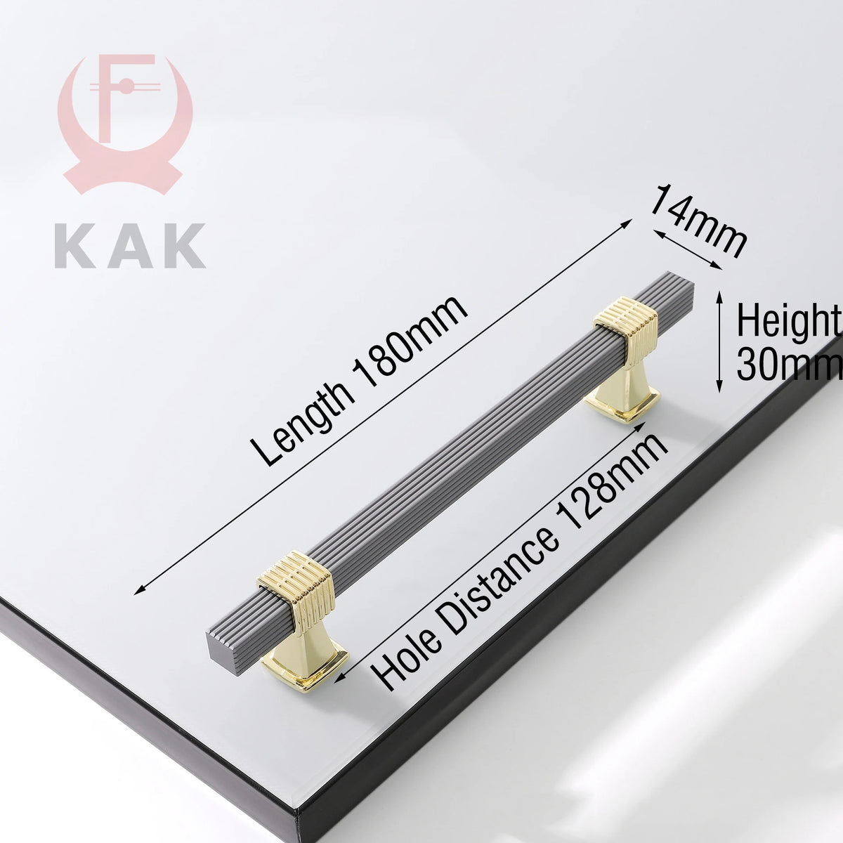 KAK Fashion Gold Kitchen Cabinet Knobs and Handles Zinc Alloy Black Long Furniture Handle Cupboard Door Pulls 1000mm Hardware