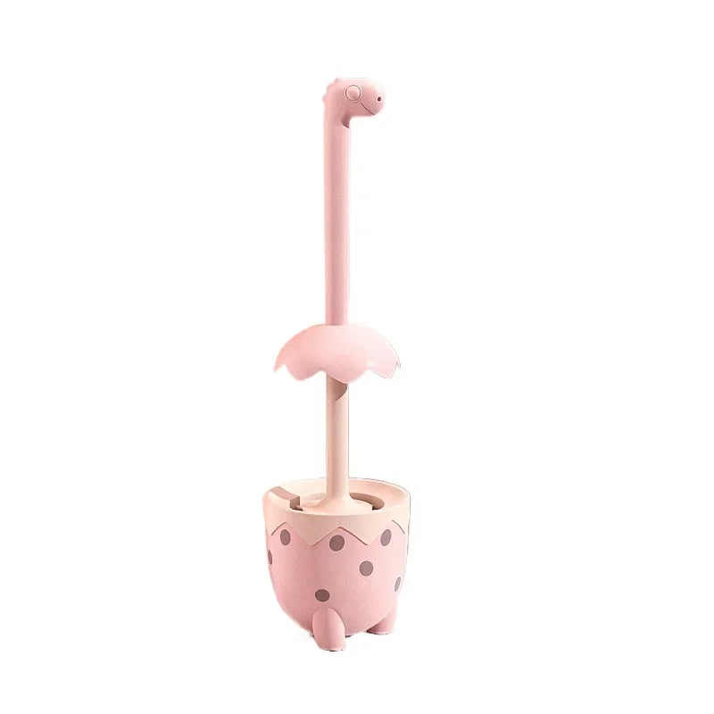 Cute Dinosaur Toilet Brush Convenient Cleaning Tools Toilet Decoration Cartoon Animal Dinosaur Toilet Brush Bathroom Decoration