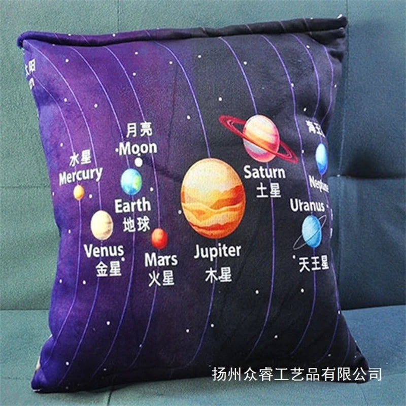 Solar System Plush Planet Set 9 Hanging Stuffed Toys Educational Nursery Decor For Kids Learning Gift Birthday Christmas