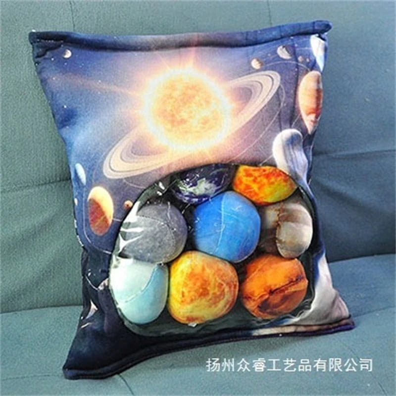 Solar System Plush Planet Set 9 Hanging Stuffed Toys Educational Nursery Decor For Kids Learning Gift Birthday Christmas