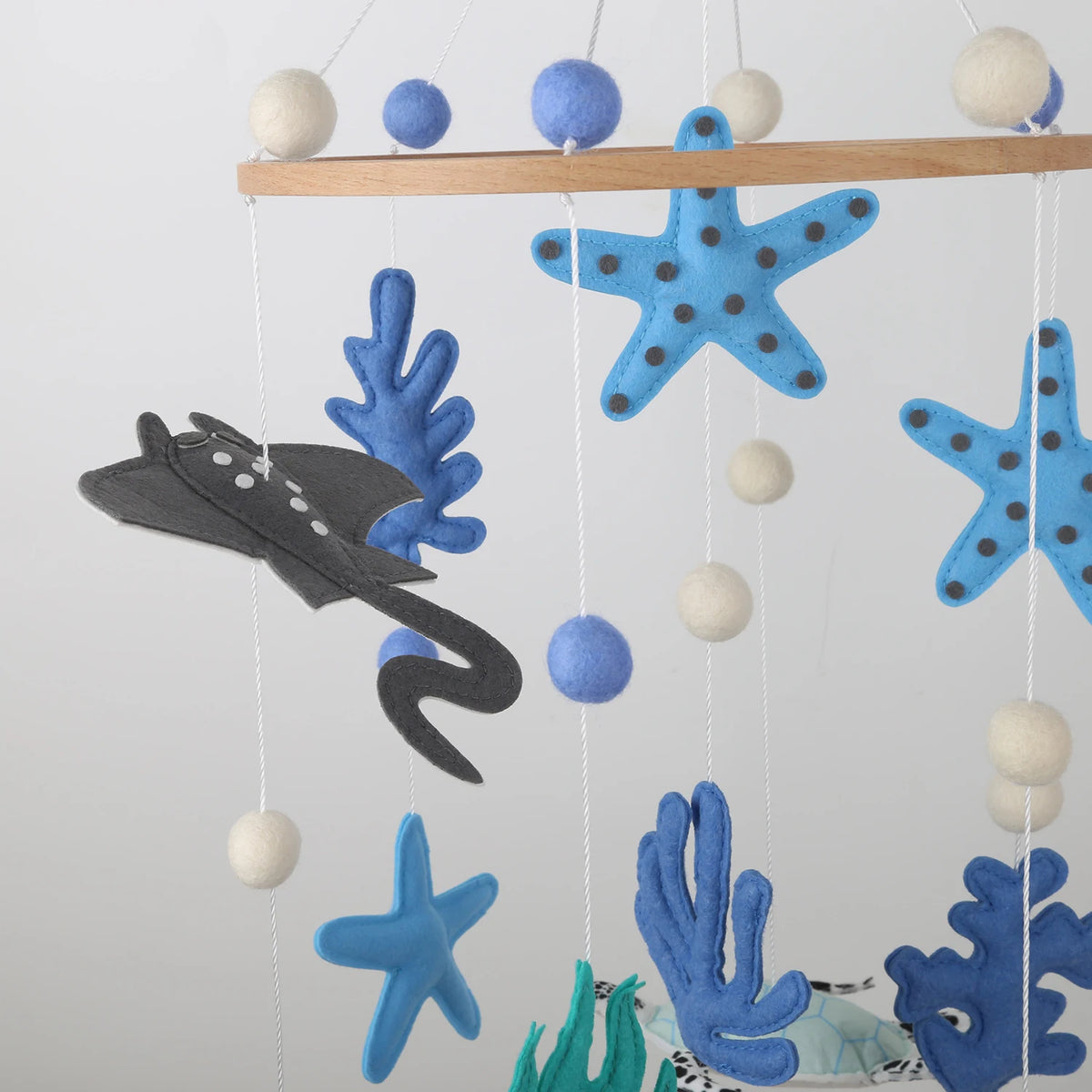 Handmade Under the Sea Baby Mobile Ocean Baby Crib Mobile Nursery Decor Starfish Turtle Corals
