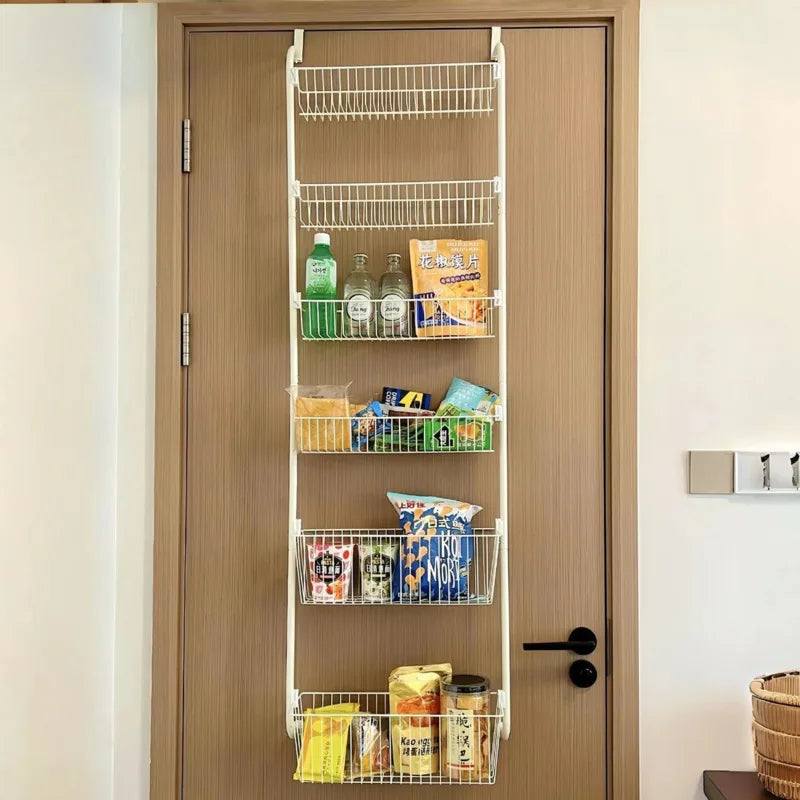 106cm Wall Mounted Storage Rack No Drilling Shower Shelf Narrow Bathroom Organizer Over Door Toilet Cabinet Side Hanging Holder