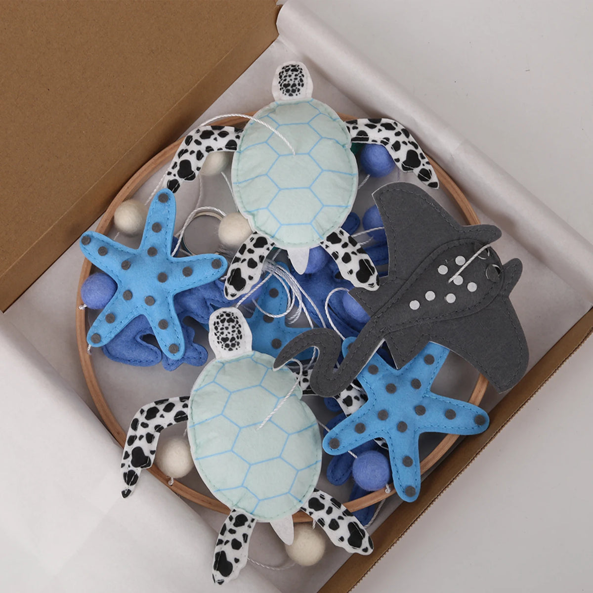 Handmade Under the Sea Baby Mobile Ocean Baby Crib Mobile Nursery Decor Starfish Turtle Corals