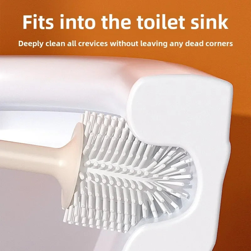 Cute Dinosaur Toilet Brush Convenient Cleaning Tools Toilet Decoration Cartoon Animal Dinosaur Toilet Brush Bathroom Decoration