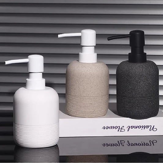 Nordic Sandstone Emulsion Bottle Luxury Bathroom Hotel Press Shower Gel Bottle Soap Dispenser Bathroom Decoration Accessories