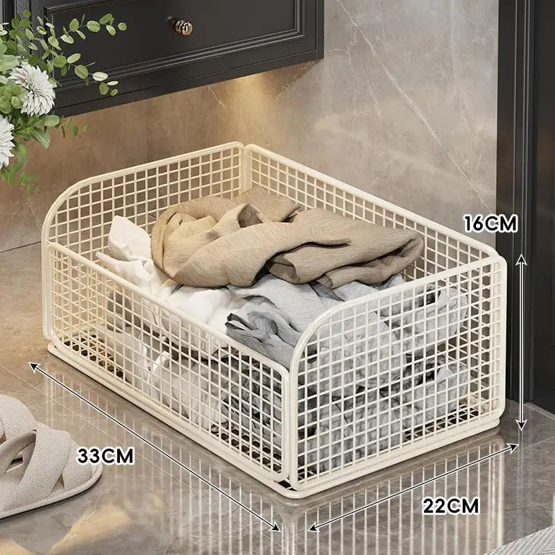 Bathroom Laundry Basket Multi-Functional Storage Rack with Wheels for Dirty Clothes Bath Towels under Sink Organizer
